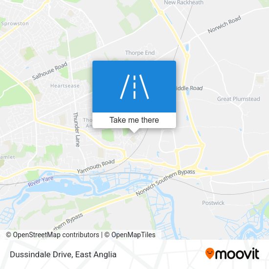 Dussindale Drive map