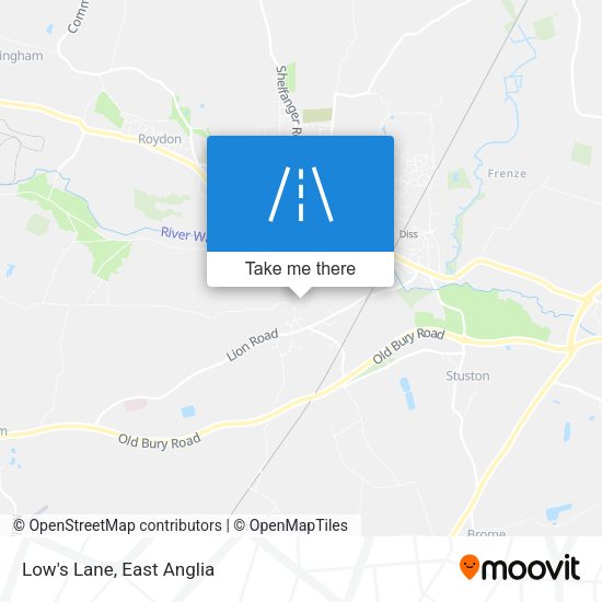 Low's Lane map
