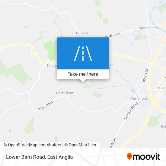 Lower Barn Road map