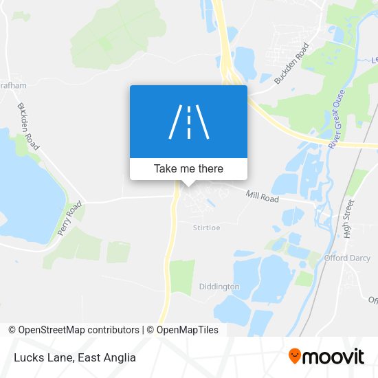 Lucks Lane map