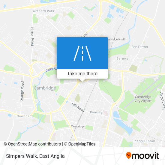 Simpers Walk map