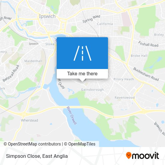Simpson Close map