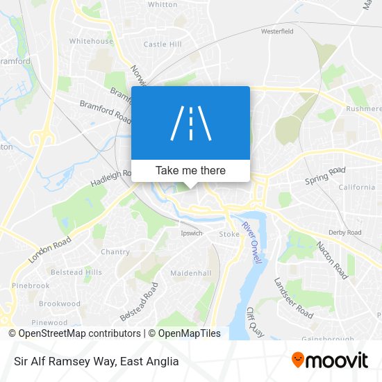 Sir Alf Ramsey Way map
