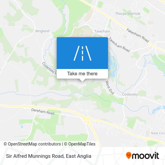 Sir Alfred Munnings Road map