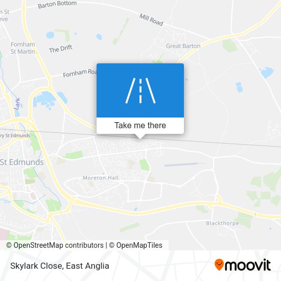 Skylark Close map