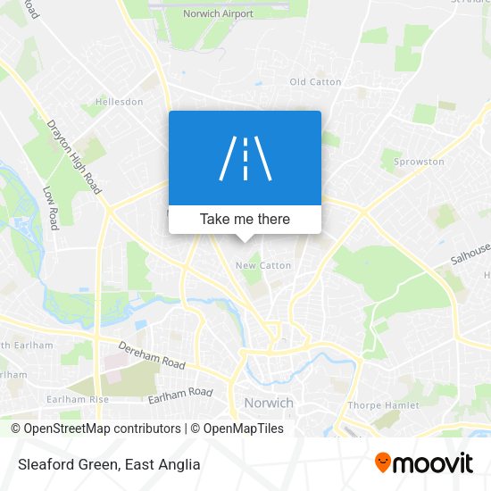 Sleaford Green map