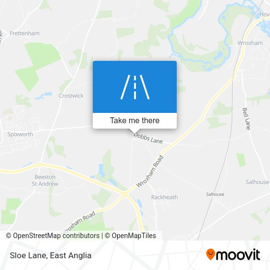Sloe Lane map