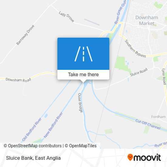 Sluice Bank map