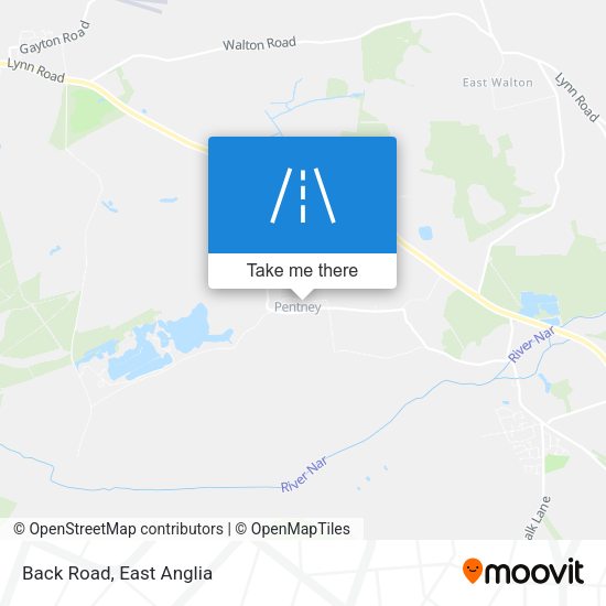 Back Road map