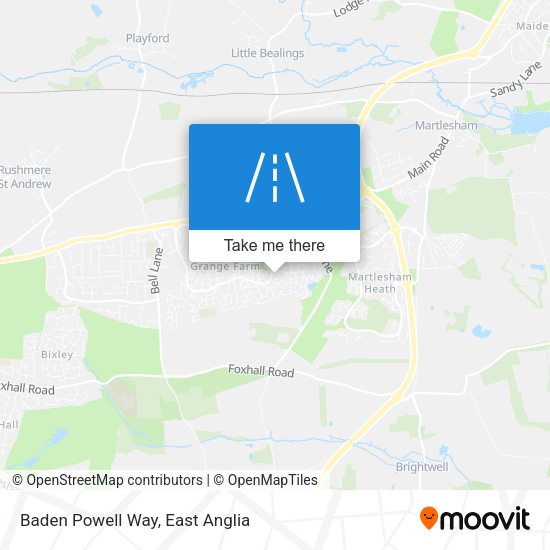 Baden Powell Way map