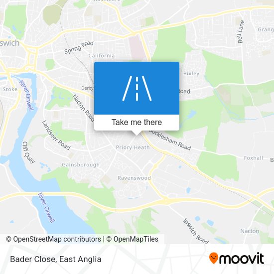 Bader Close map