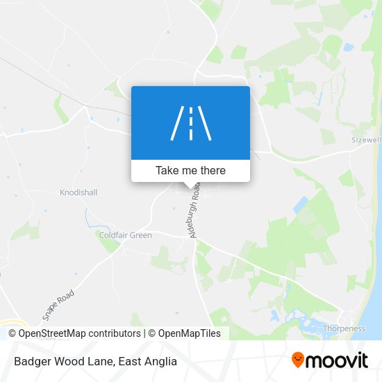 Badger Wood Lane map