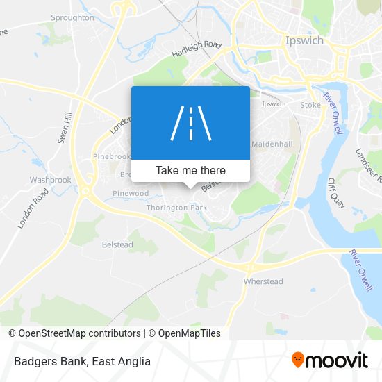 Badgers Bank map