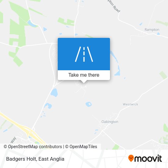 Badgers Holt map