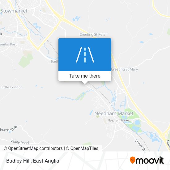 Badley Hill map