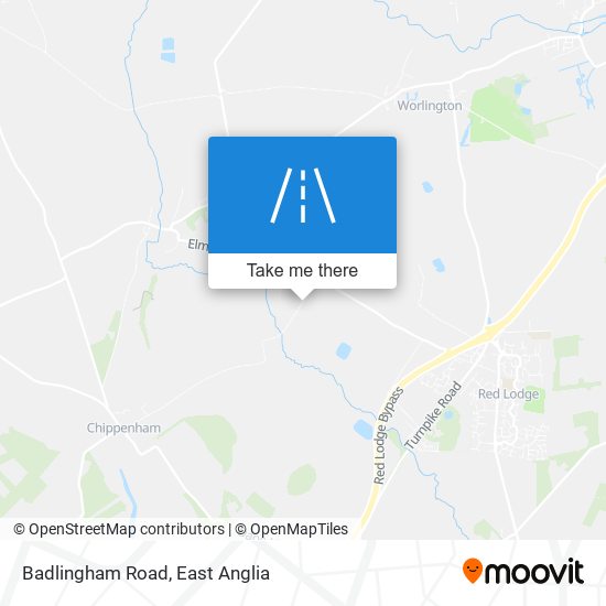 Badlingham Road map
