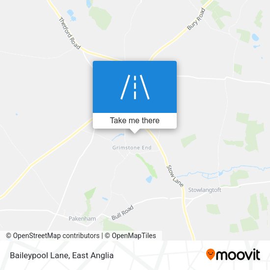 Baileypool Lane map
