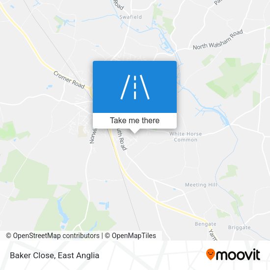 Baker Close map