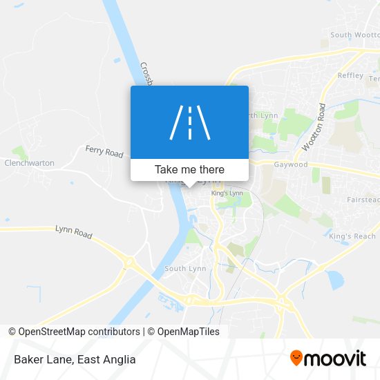 Baker Lane map