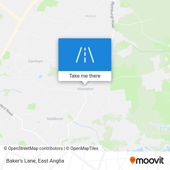 Baker's Lane map