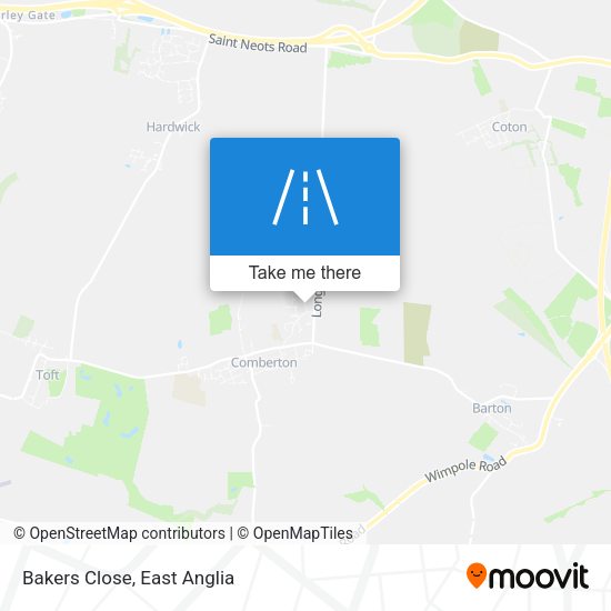 Bakers Close map