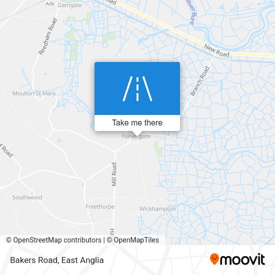 Bakers Road map