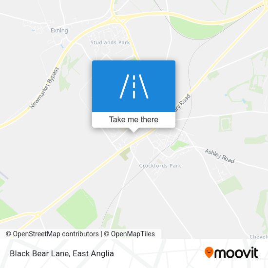 Black Bear Lane map