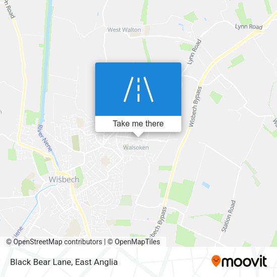 Black Bear Lane map