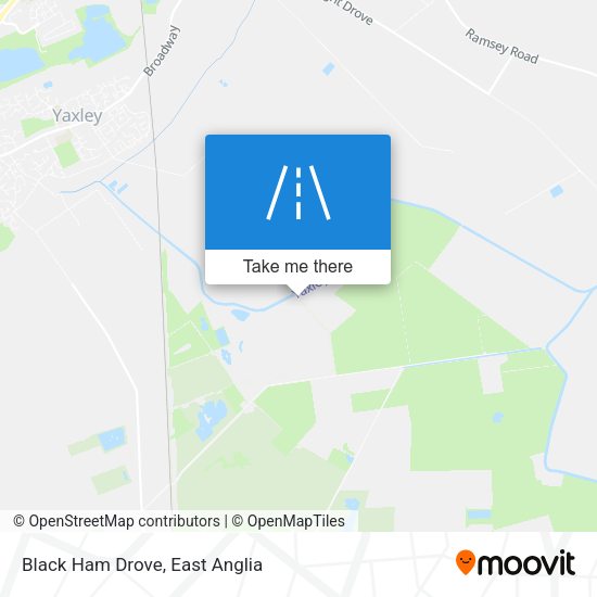 Black Ham Drove map