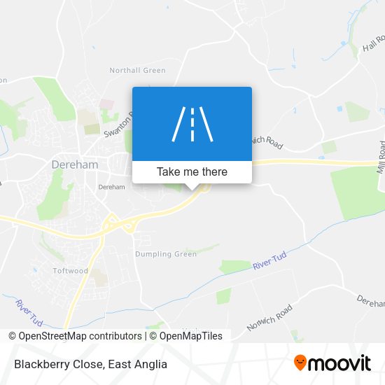 Blackberry Close map