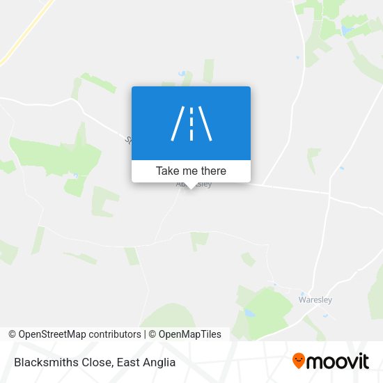 Blacksmiths Close map