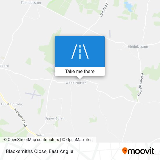Blacksmiths Close map