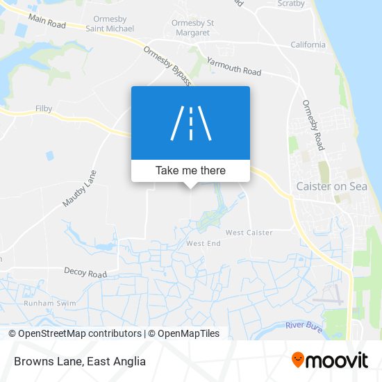 Browns Lane map