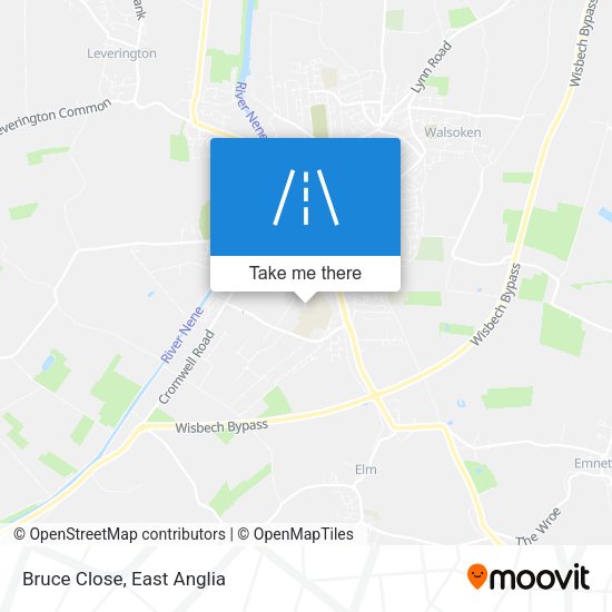 Bruce Close map