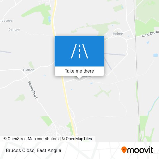 Bruces Close map