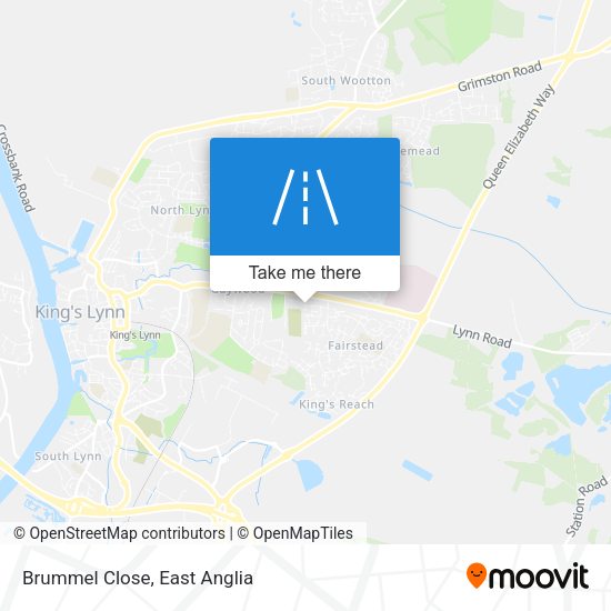 Brummel Close map