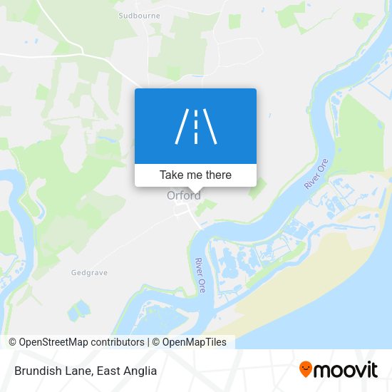 Brundish Lane map