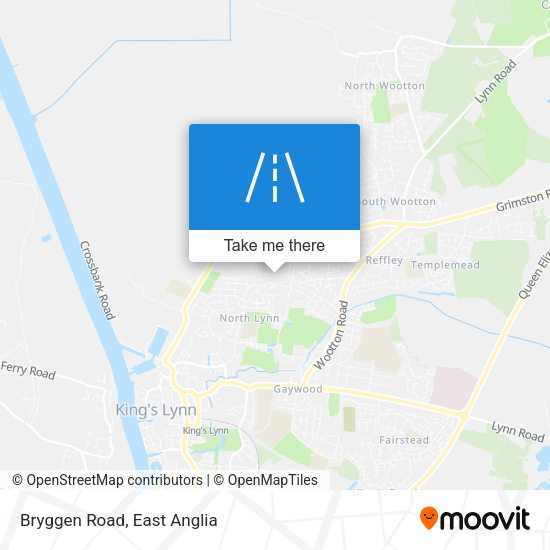 Bryggen Road map