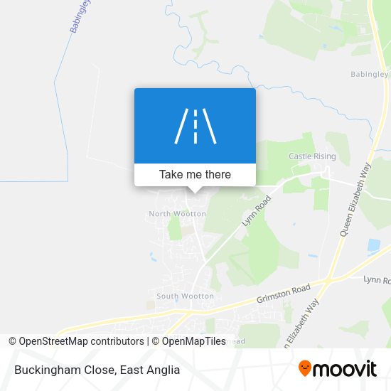 Buckingham Close map