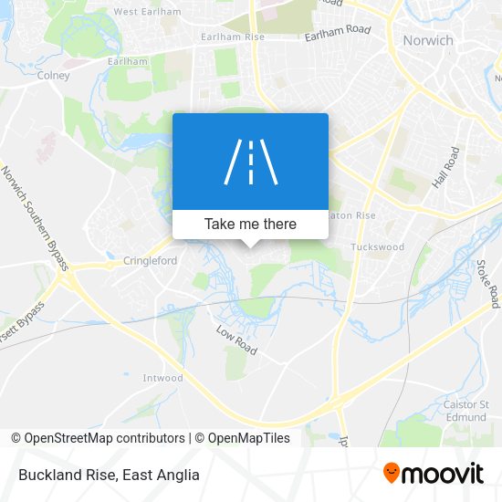 Buckland Rise map