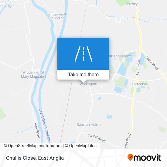 Challis Close map