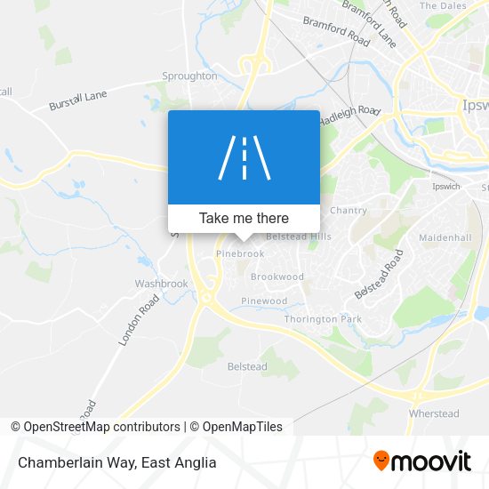 Chamberlain Way map