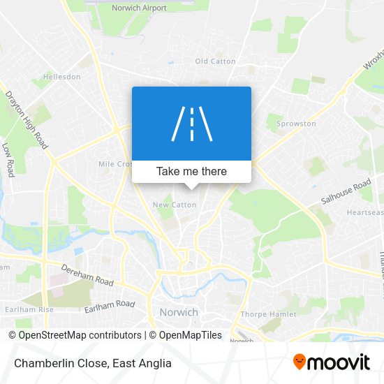 Chamberlin Close map