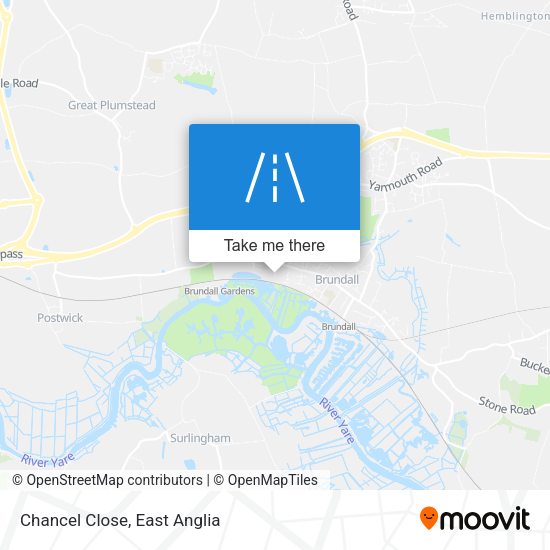 Chancel Close map