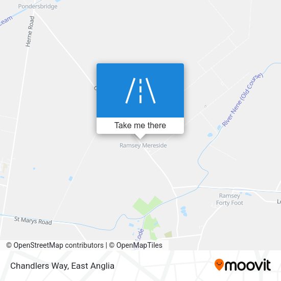 Chandlers Way map