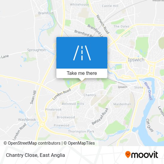 Chantry Close map