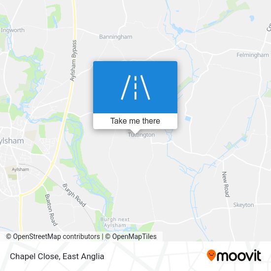 Chapel Close map