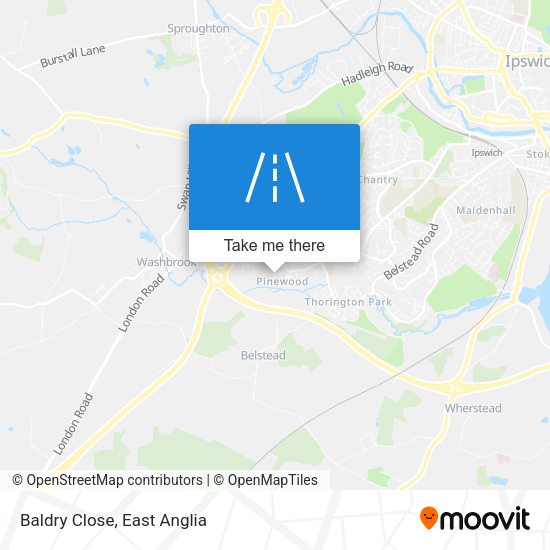 Baldry Close map