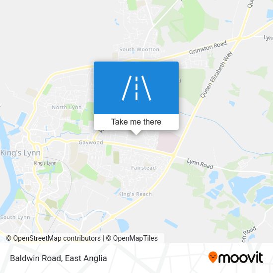 Baldwin Road map