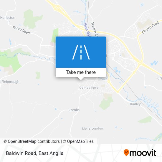Baldwin Road map